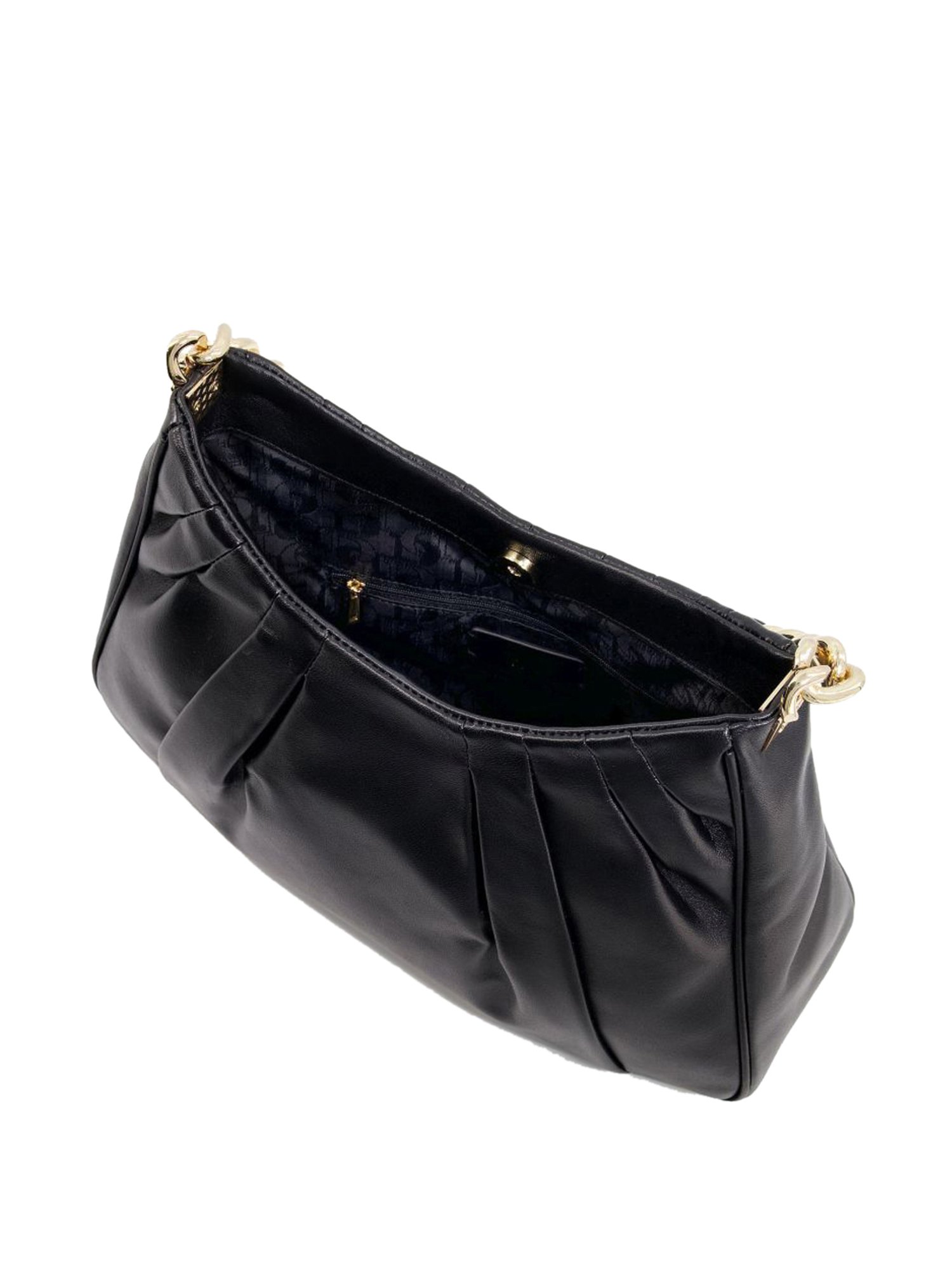DUNE LONDON Black Solid Medium Hobo Handbag