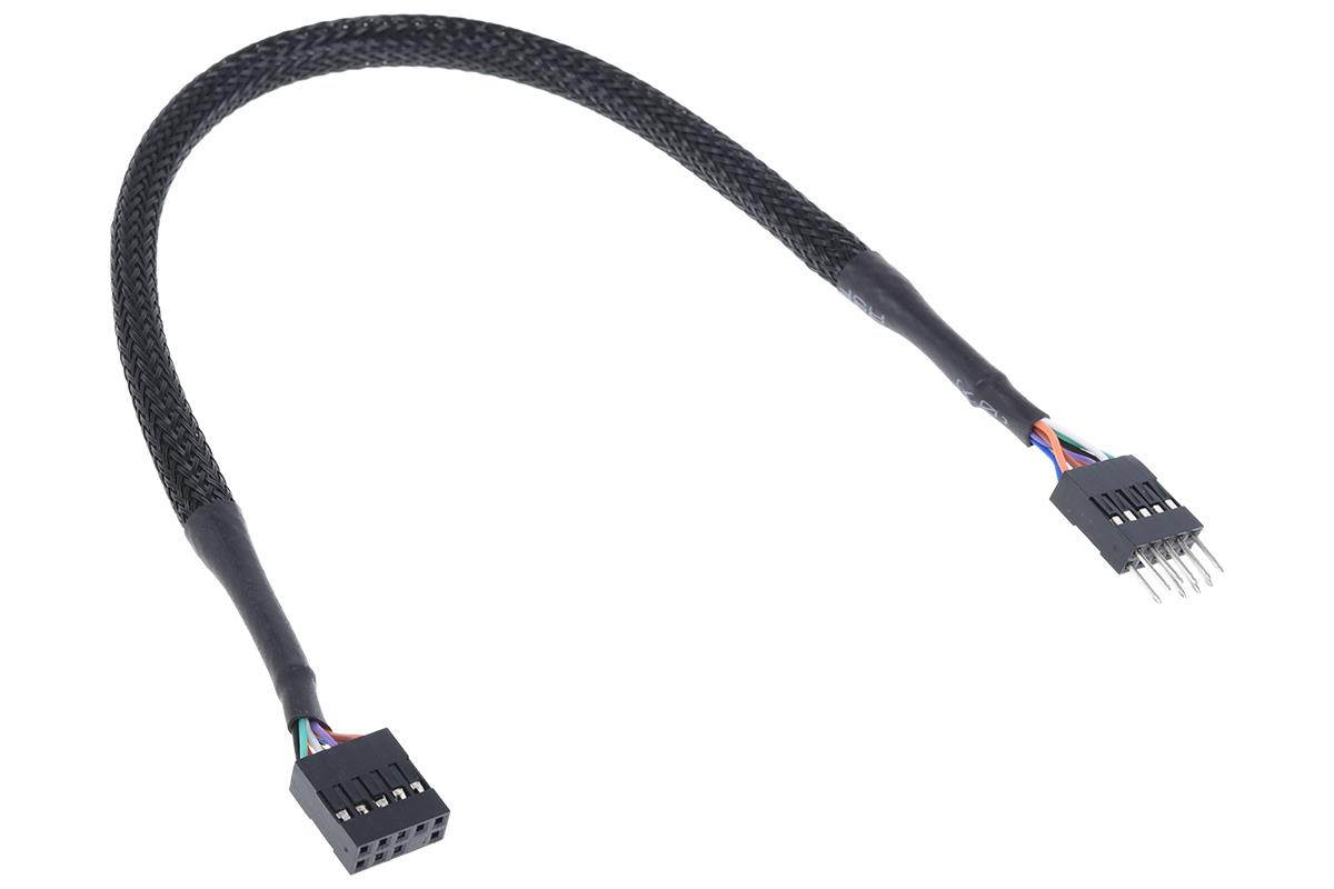 Phobya HD Audio Extension Cable Female/Male 30cm - Black (1013256)