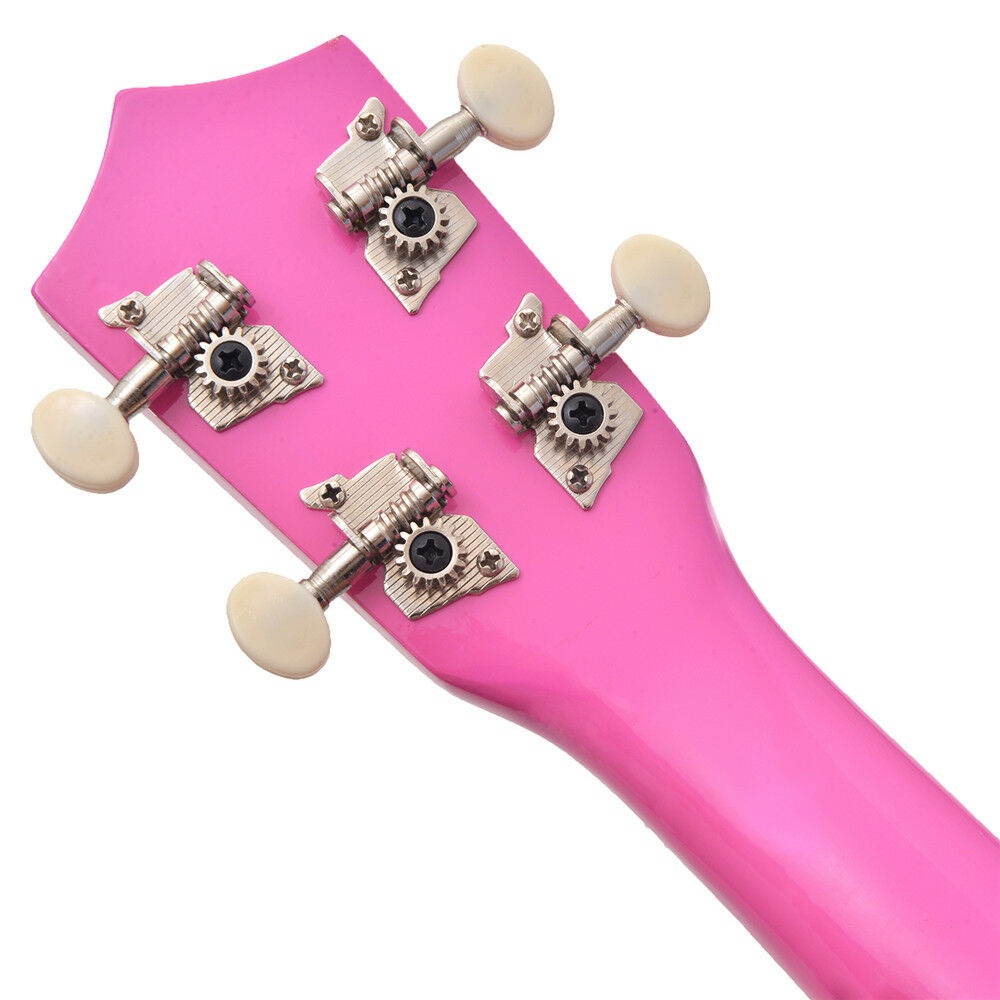 21" Soprano Ukulele Acoustic Guitar Hawaii Music Instrument Beginner Pink