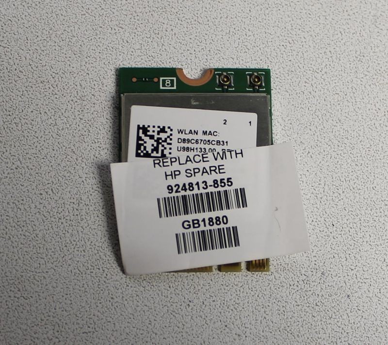924813-855 HP WLAN RT CARTIER AC 2X2 PAVILION X360 15-CR0056WM