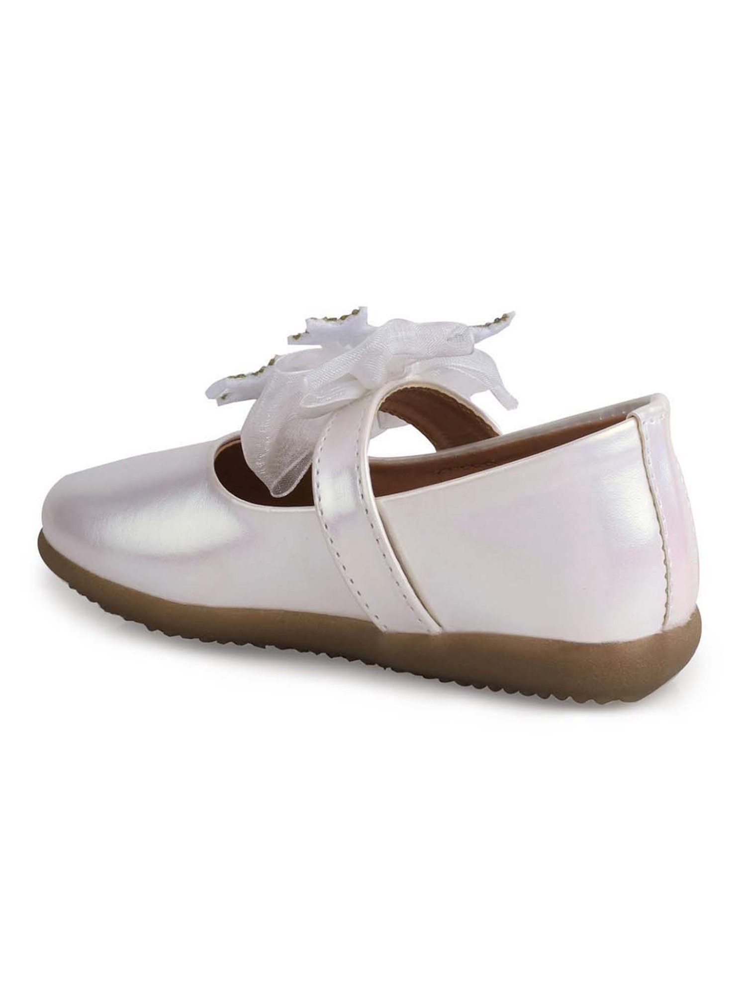 Minesole Kids White Mary Jane Shoes