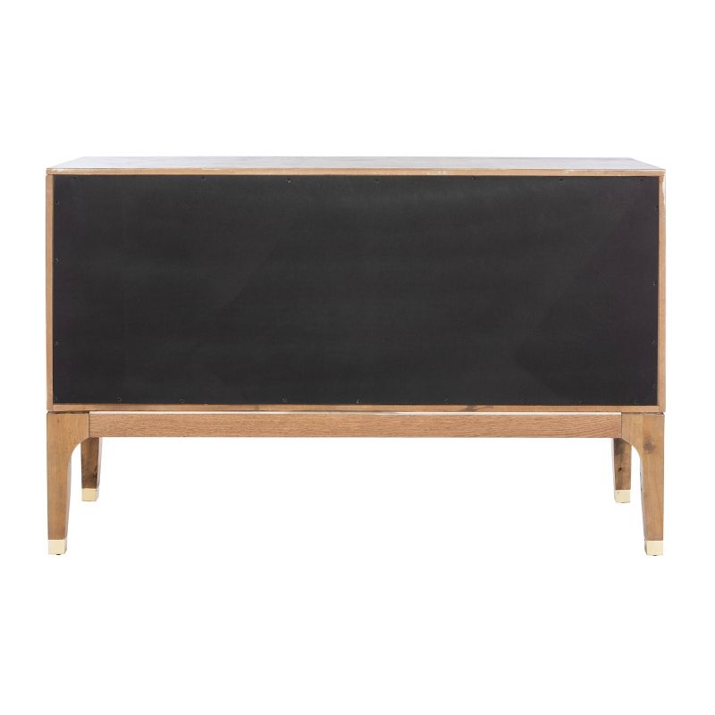 Lorna 6 Drawer Contemporary Dresser Rustic Oak - Safavieh