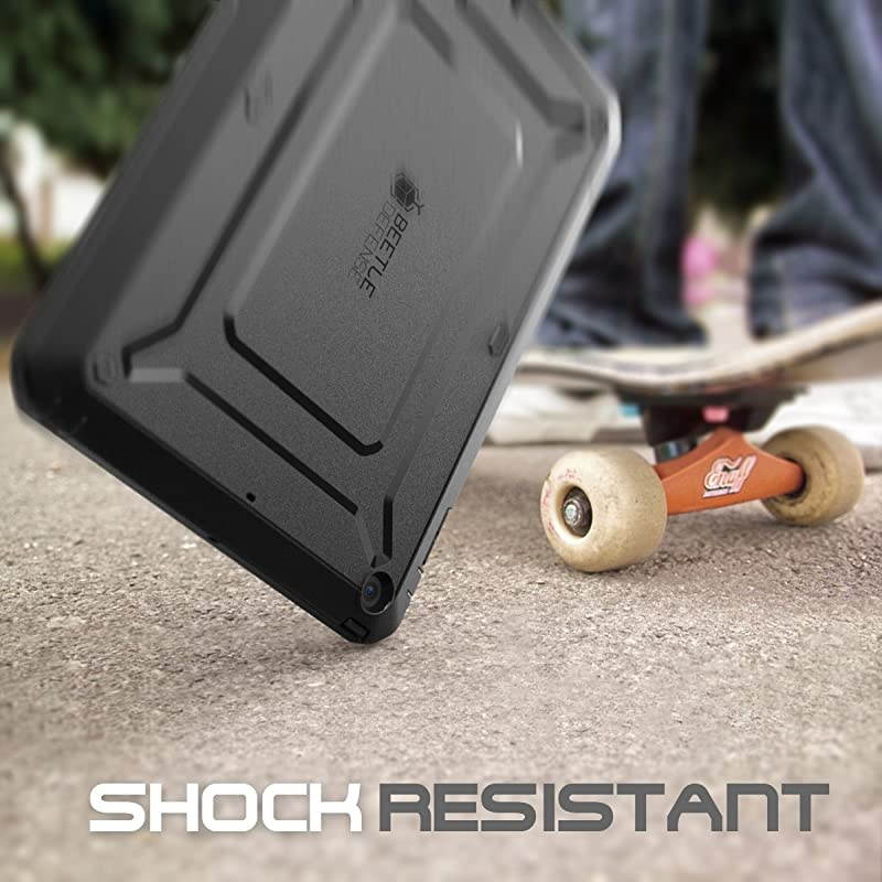 iPad Air Case  Heavy Duty Beetle Defense Series FullBody Rugged Hybrid Protective Case Cover with Builtin Screen Protector for Apple iPad Air BlackBlack not fit iPad Air 2