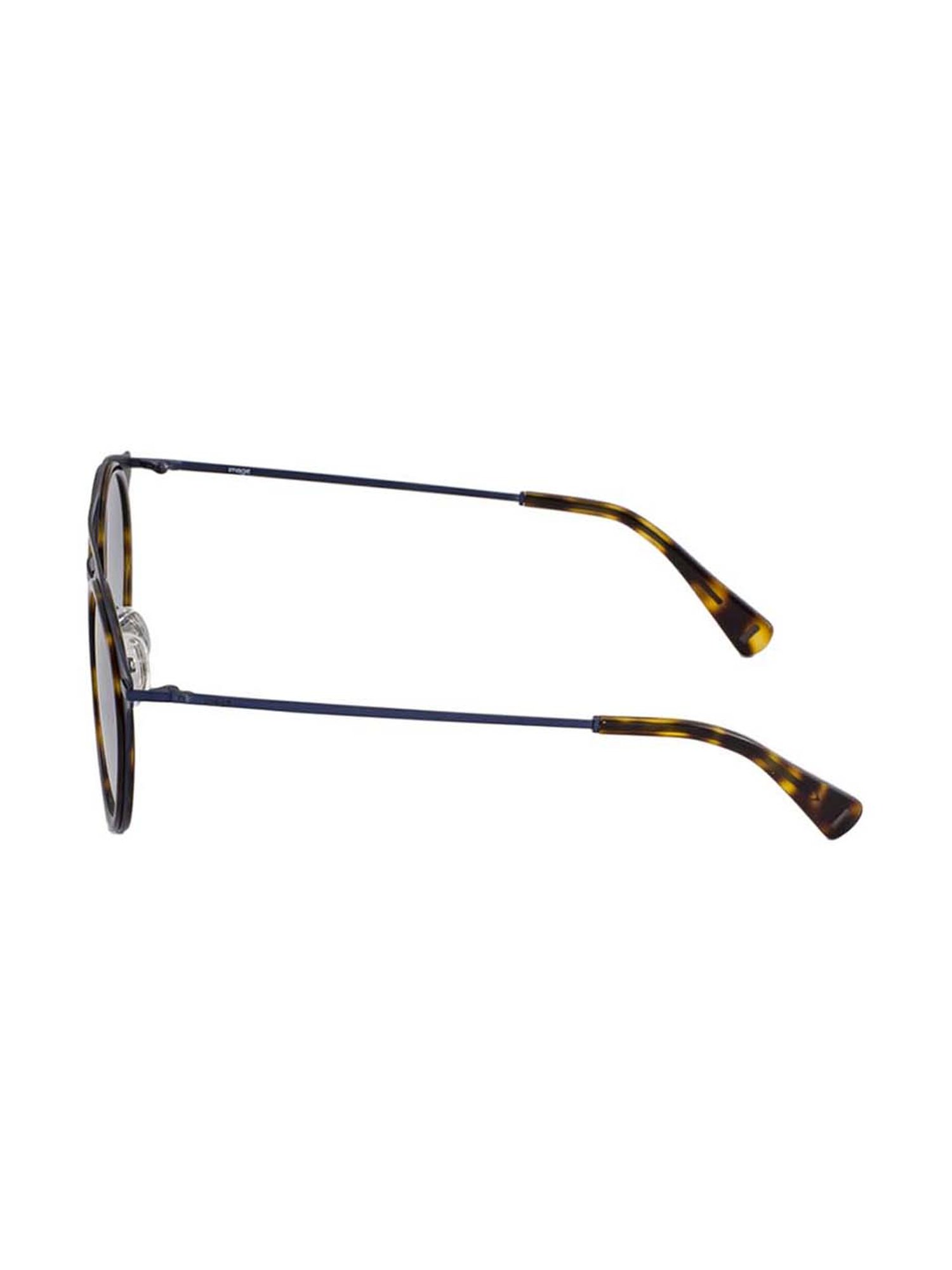 Image IMS639C4SG Light Blue Mirrored Round Sunglasses