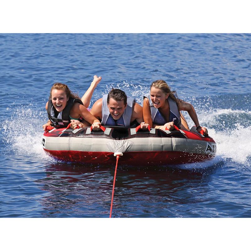 AIRHEAD 3 Triple Rider Lake Tube and Boat Tubing Booster Ball Towing System