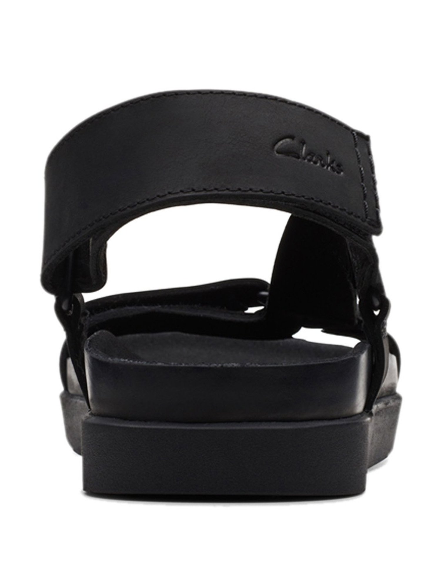 Clarks Men's Sunder Range Black Floater Sandals