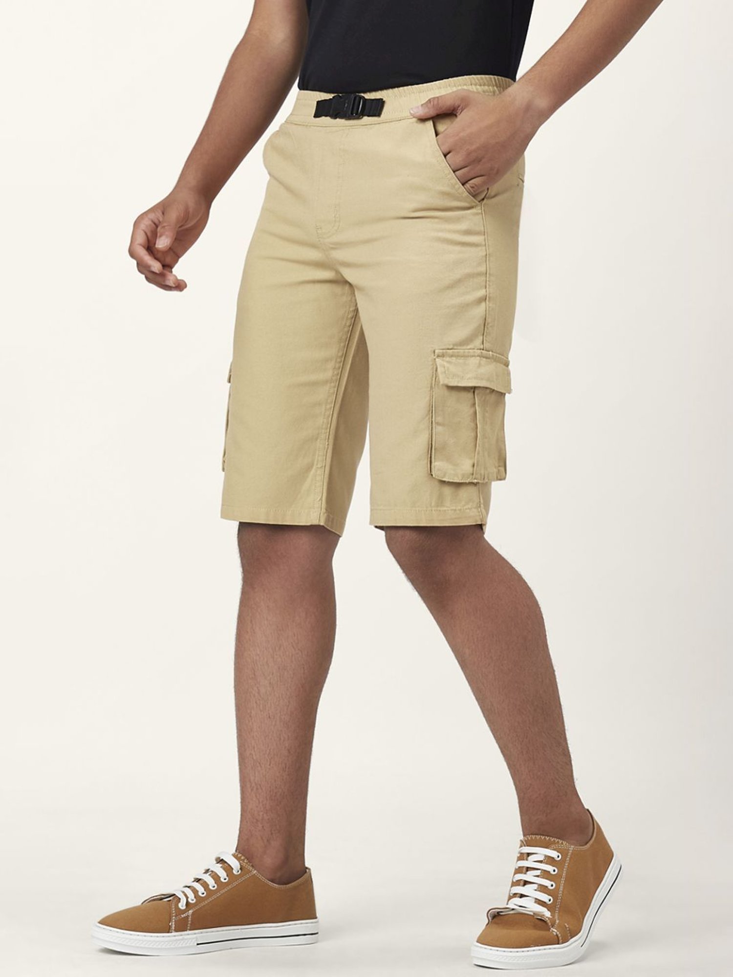 Coolsters by Pantaloons Kids Beige Cotton Regular Fit Shorts