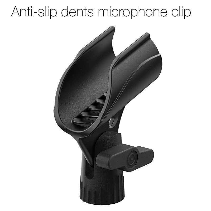 MMs-2 Adjustable Desk Mic Stand Desktop Tabletop Table Top Short Microphone Stand with Non-Slip Mic Clip For Blue Yeti Snowball