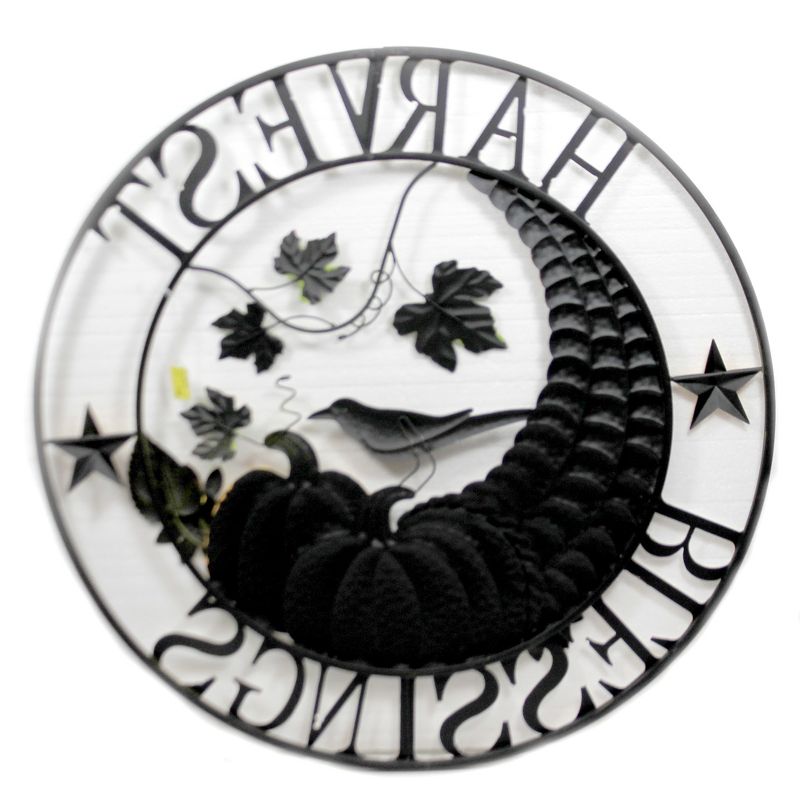 Home & Garden 28.0" Cornucopia Harvest Wall Art Thanksgiving Fall Decor Direct Designs International  -  Decorative Garden Stakes