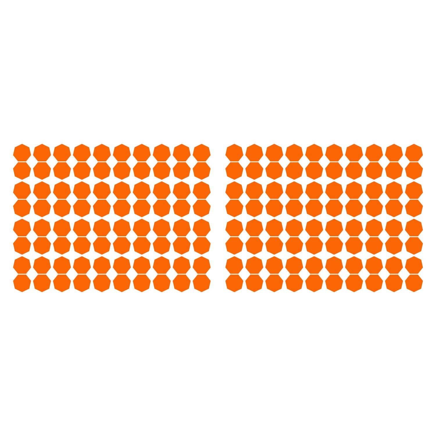 LiteMark 1 Inch Yellow Removable Heptagon Decals - Pack of 160