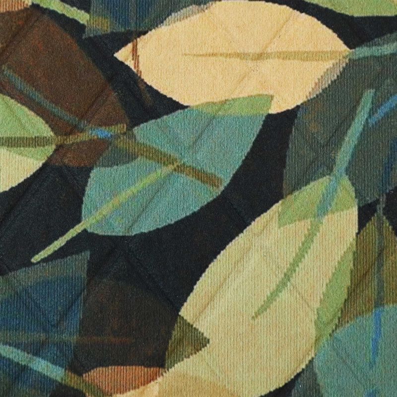 1'5"x2'5" Rectangle Pressed or Molded Floral Accent Rug Green - Sunnydaze Decor