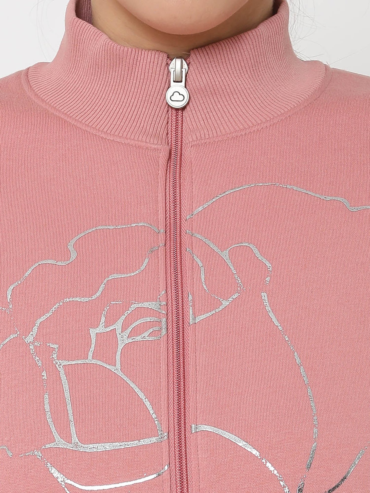 Sweet Dreams Pink Printed Jacket With Trackpants