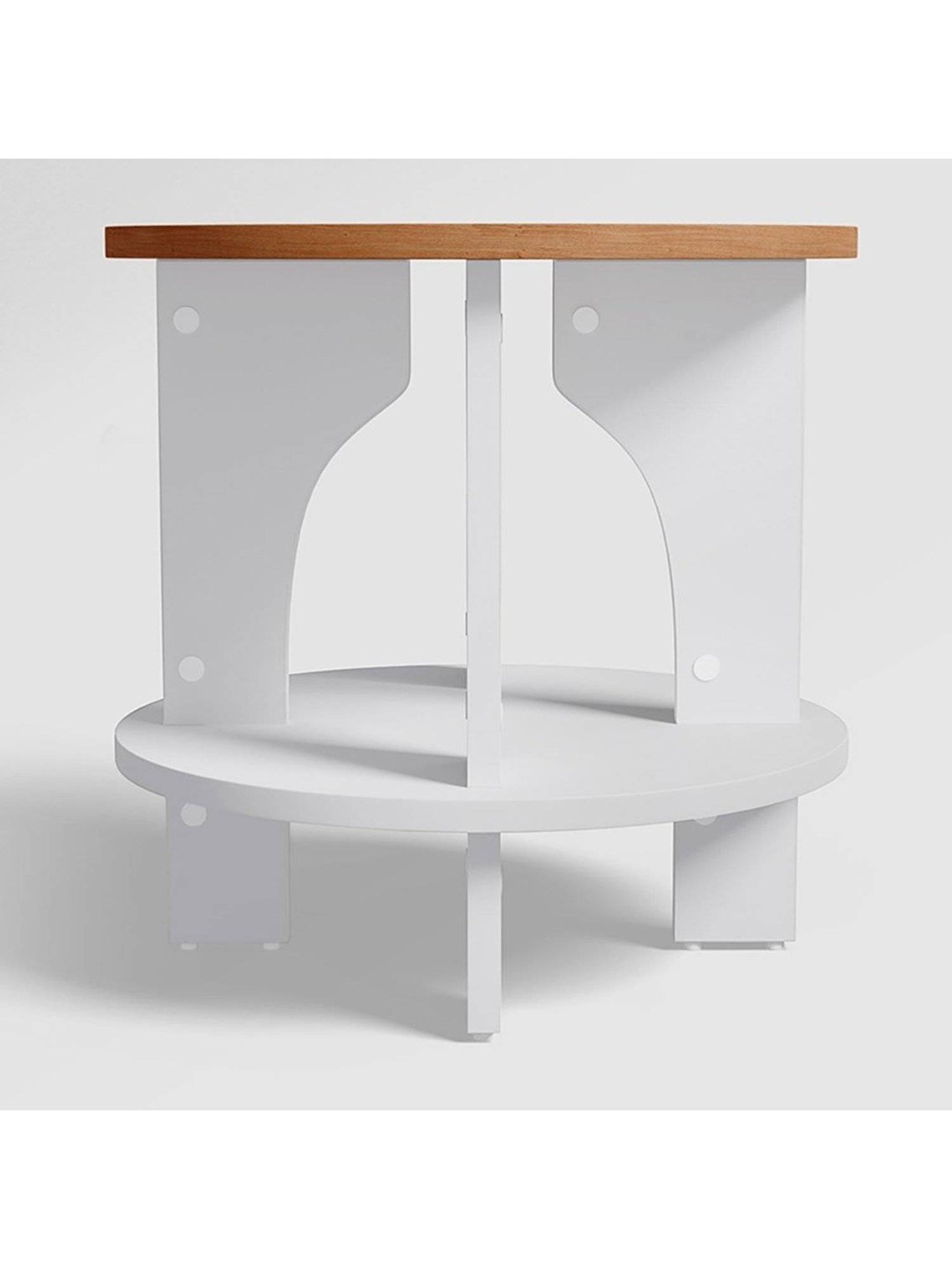 Godrej Interio Osaka Remini Walnut Engineered Wood Corner Table