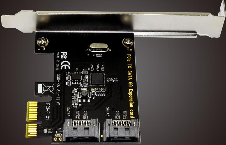 Corn Electronics 2 Port SATA III PCI-Express x1 Converter Adapter Card