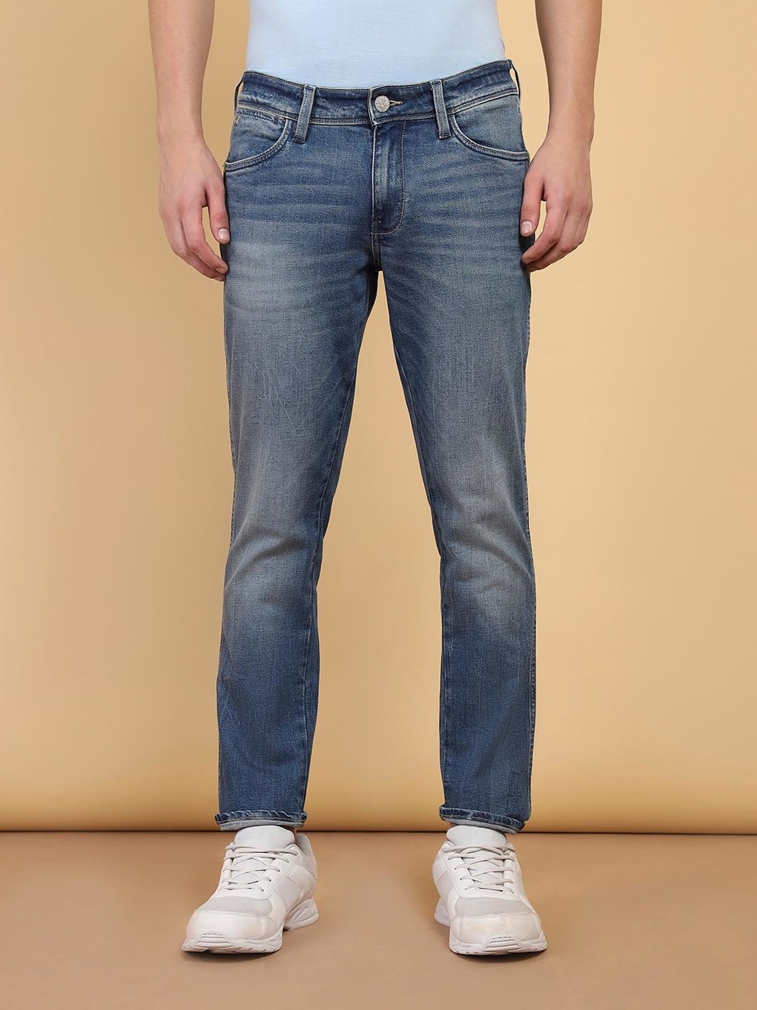 Wrangler Skanders Blue Slim Fit Low Rise Jeans