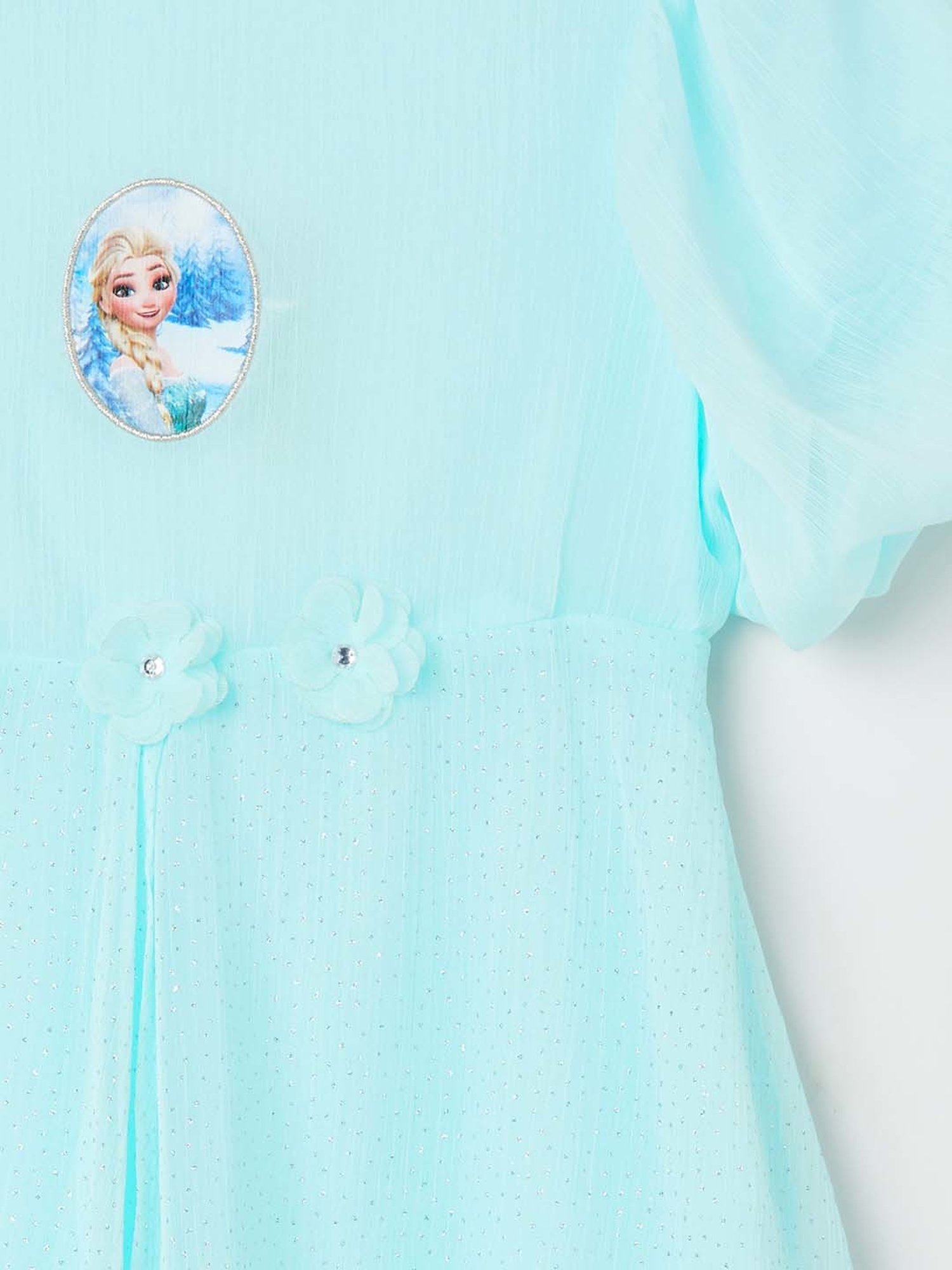 Fame Forever by Lifestyle Kids Blue Applique Dress