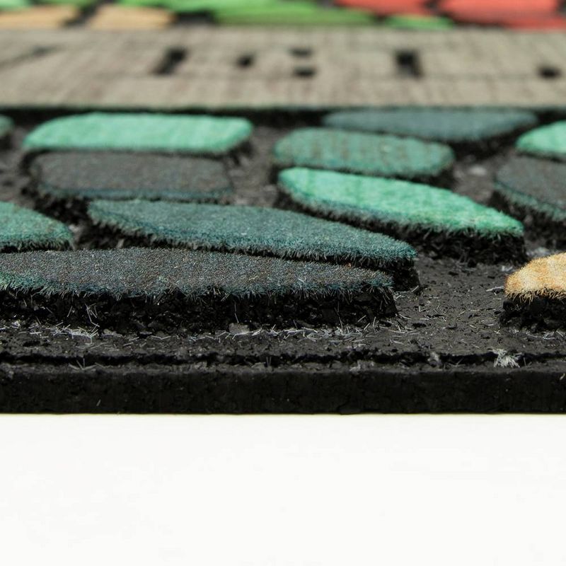 1'6"x2'6" Doorscapes Mat Welcome Stained Glass Floret - Mohawk