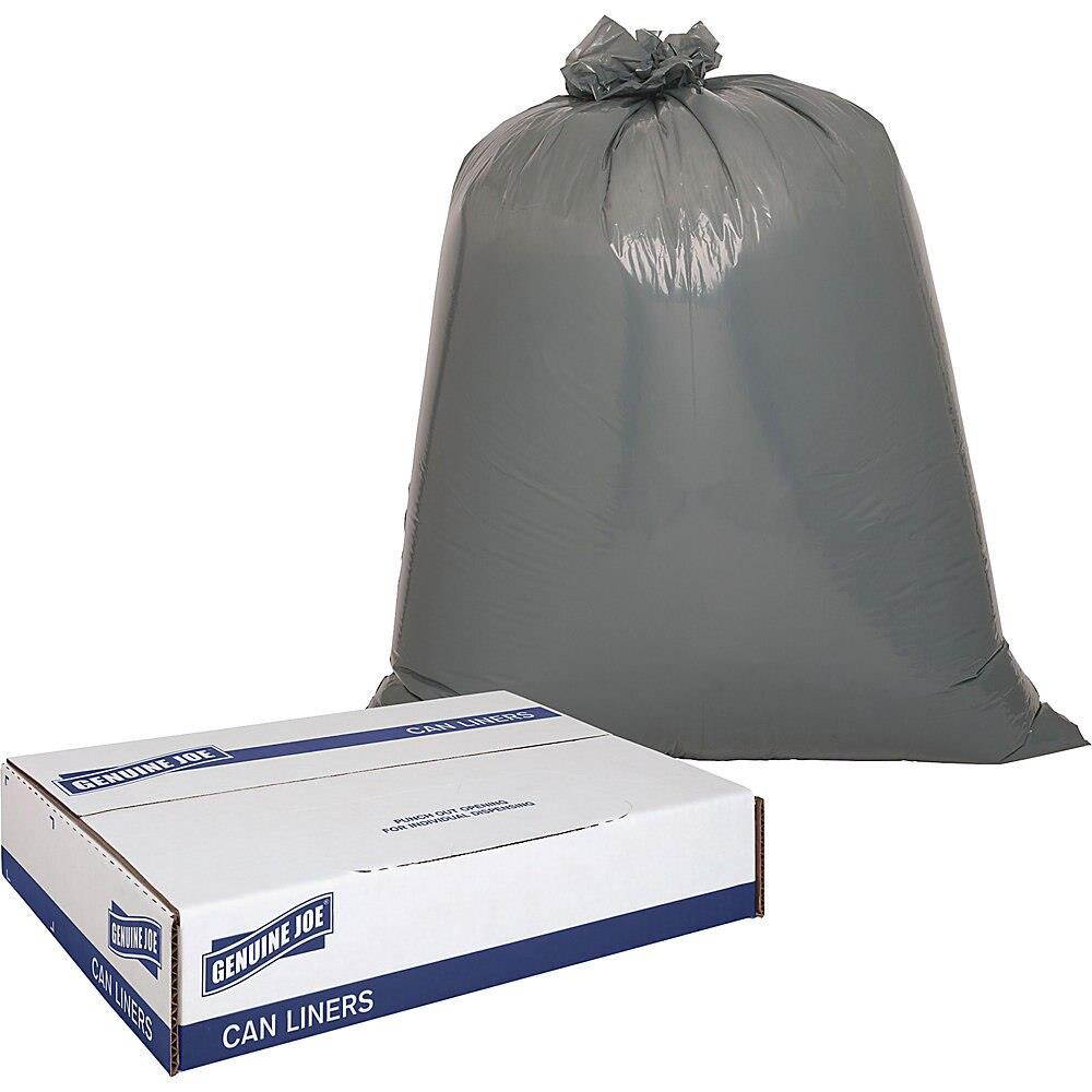 Genuine Joe Trash Can Liner 31-33Gal 1.35mil 33"x40" 100/PK SR 70341