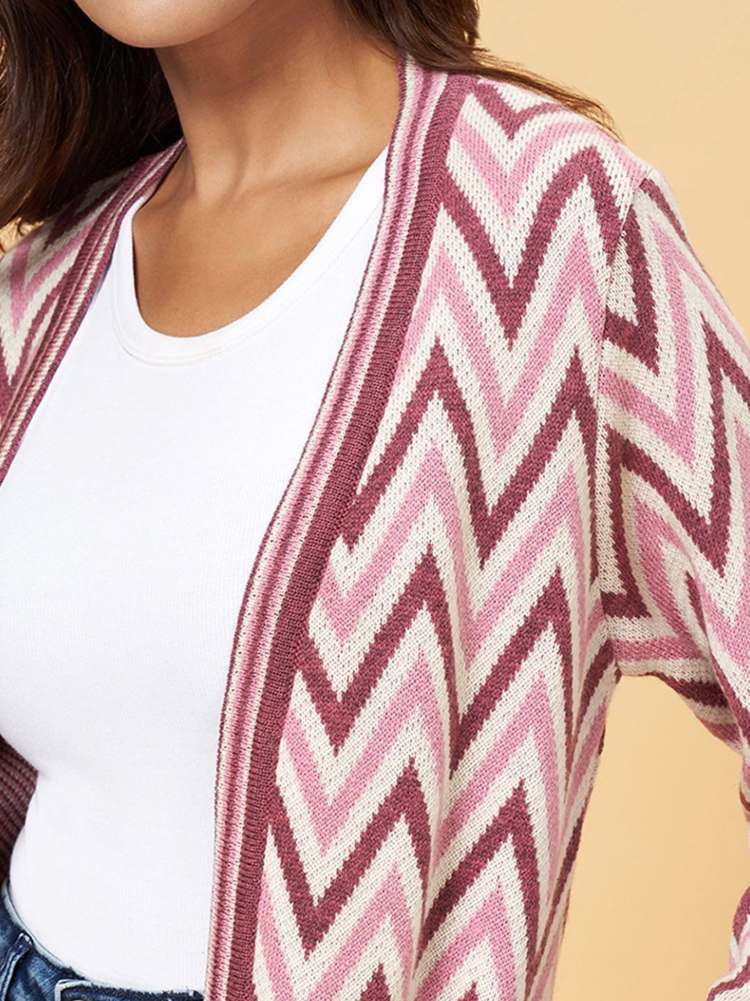 Rangmanch by Pantaloons Pink Printed Cape