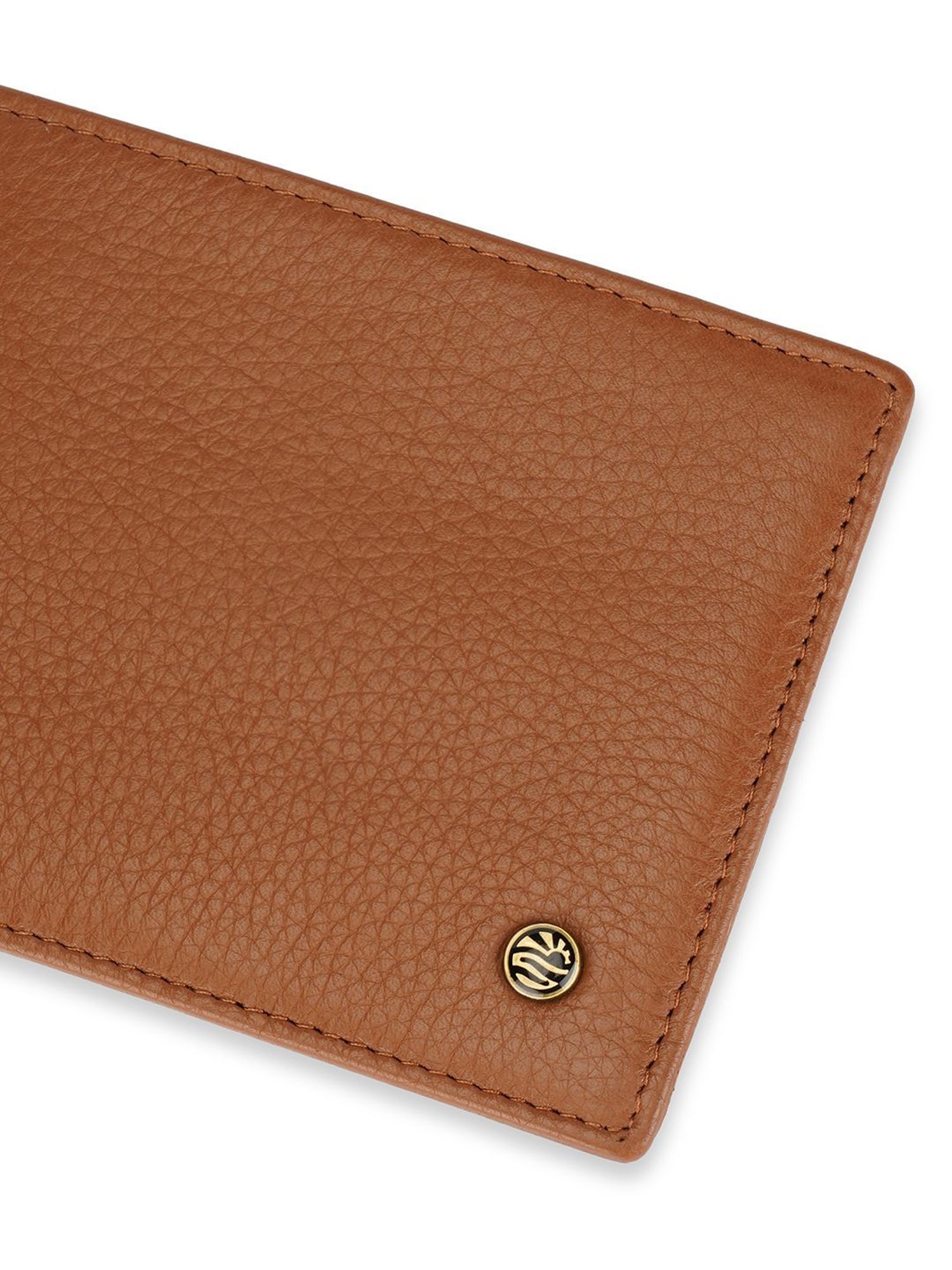 PERQUISITE Brown Casual Leather Bi-Fold Wallet for men