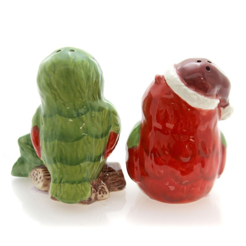 Tabletop 3.0" Owl Salt & Pepper Christmas Holiday Cosmos Gifts Corp.  -  Salt And Pepper Shaker Sets