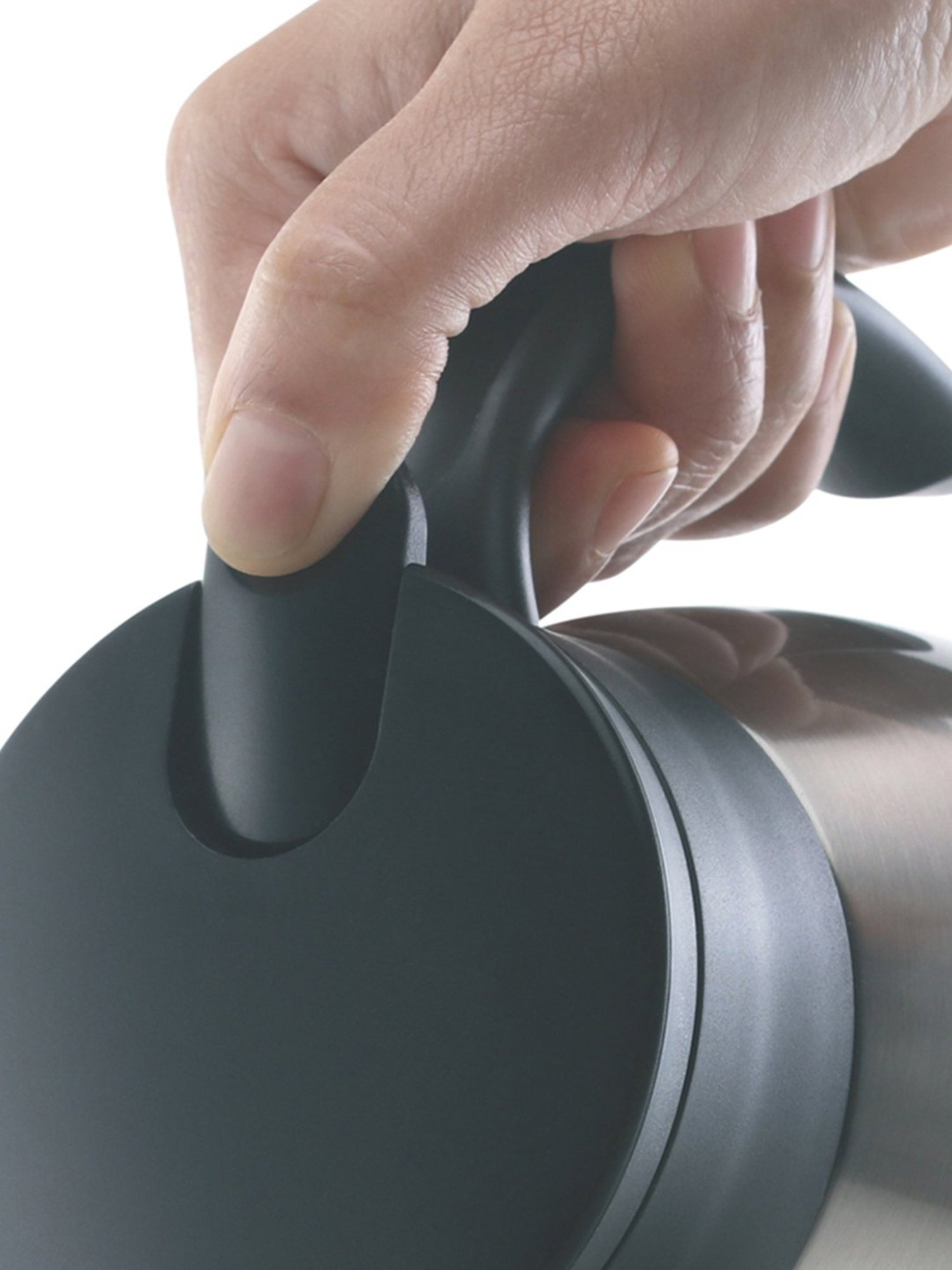 Borosil Silver Stainless Steel Teapot Vacuum Insulated - 750 ml