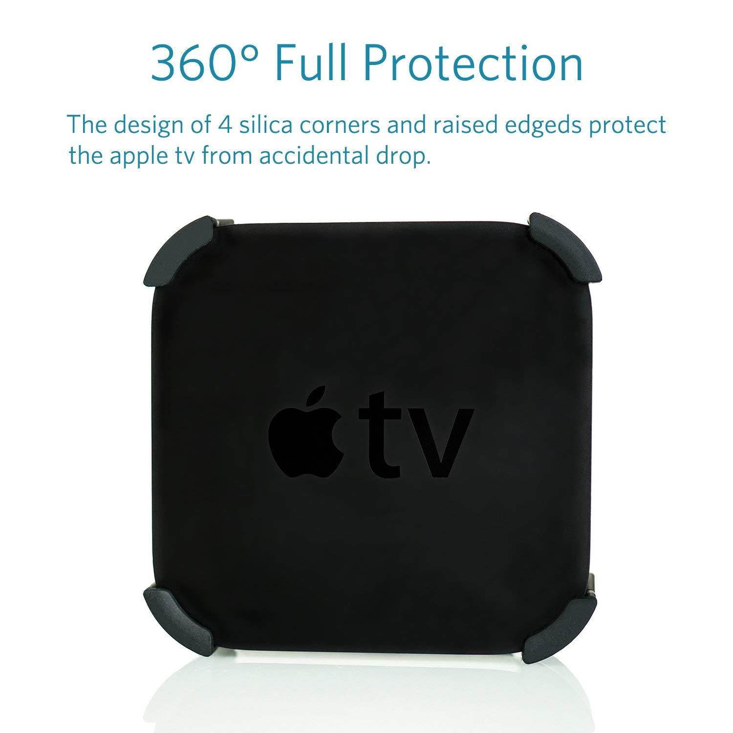 iDLEHANDS Apple TV Mount - GET 1 Remote CASE for Free, Apple TV Wall Mount Bracket Holder Compatible with Apple TV 4K 5th Generation/Apple TV 4th Generation