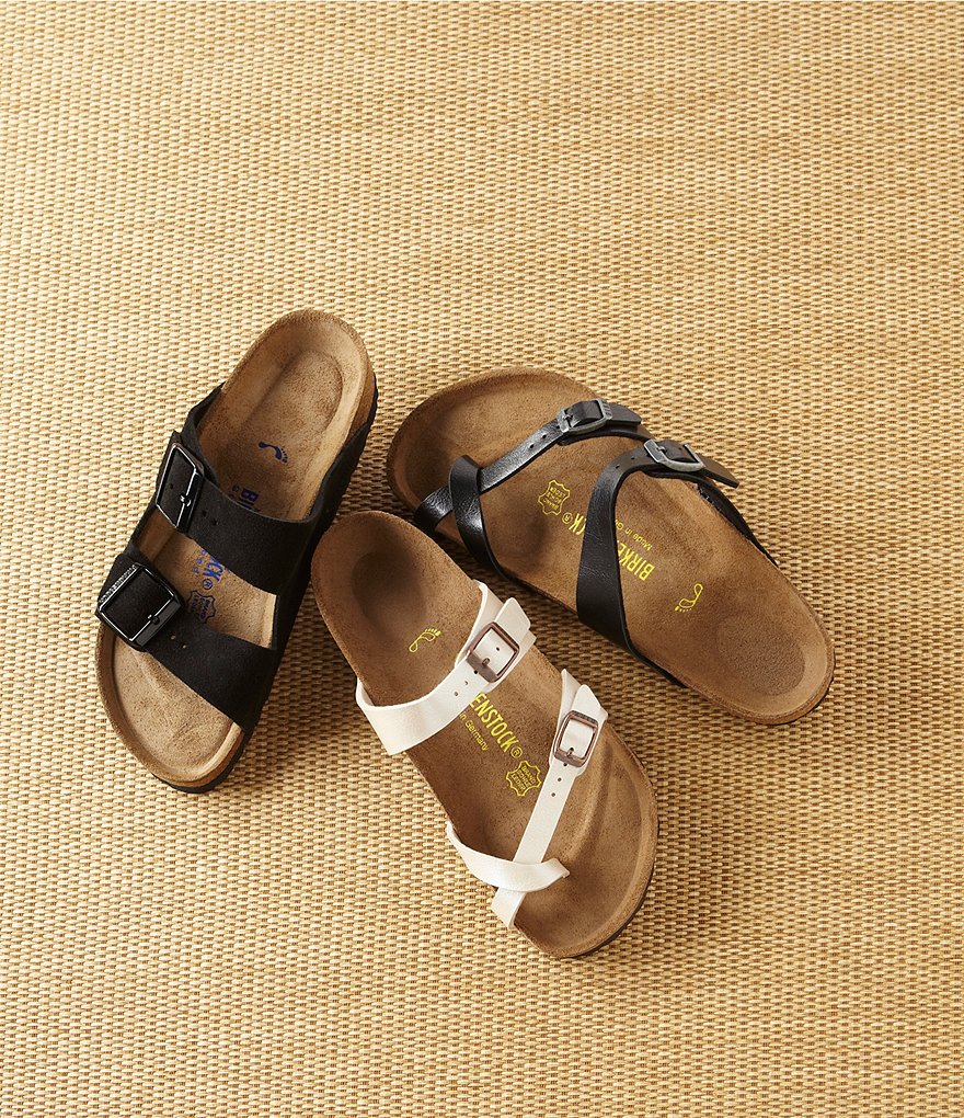 Birkenstock Women's Arizona Suede Dual Adjustable Buckle Strap Sandals