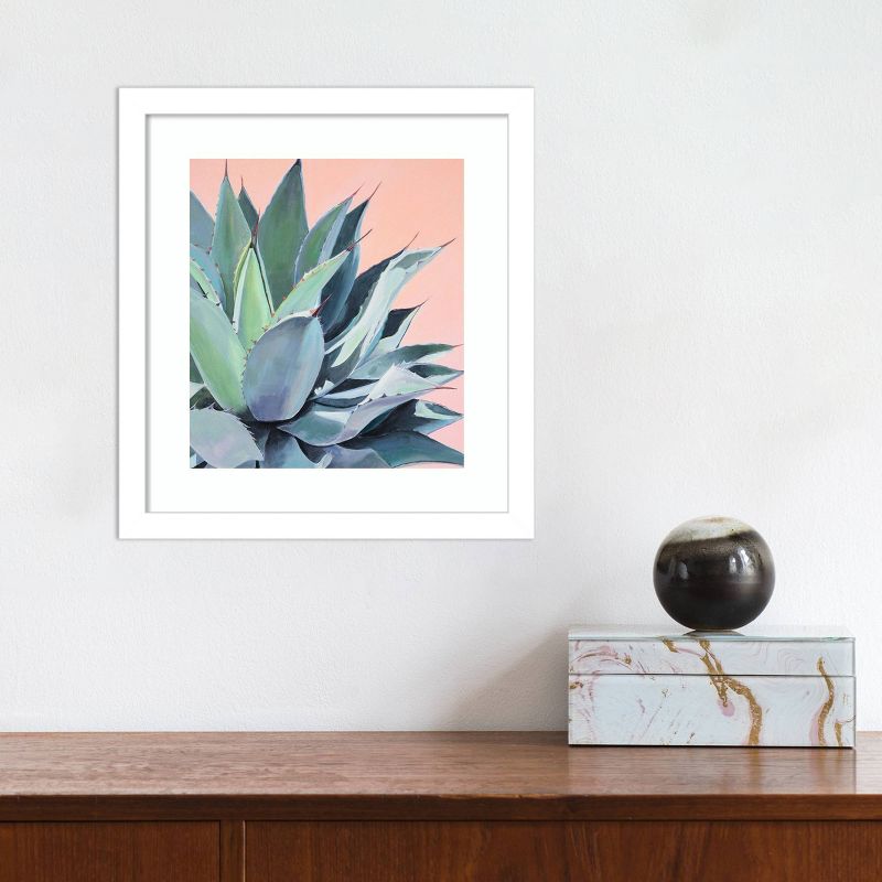 12" x 13" Glory Succulent by Alana Clumeck Framed Wall Art Print - Amanti Art