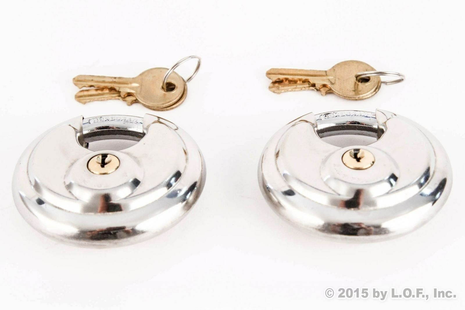 20 Armor Disc Padlock Trailer Brass Cylinder Storage Locks Stainless Keyed Same