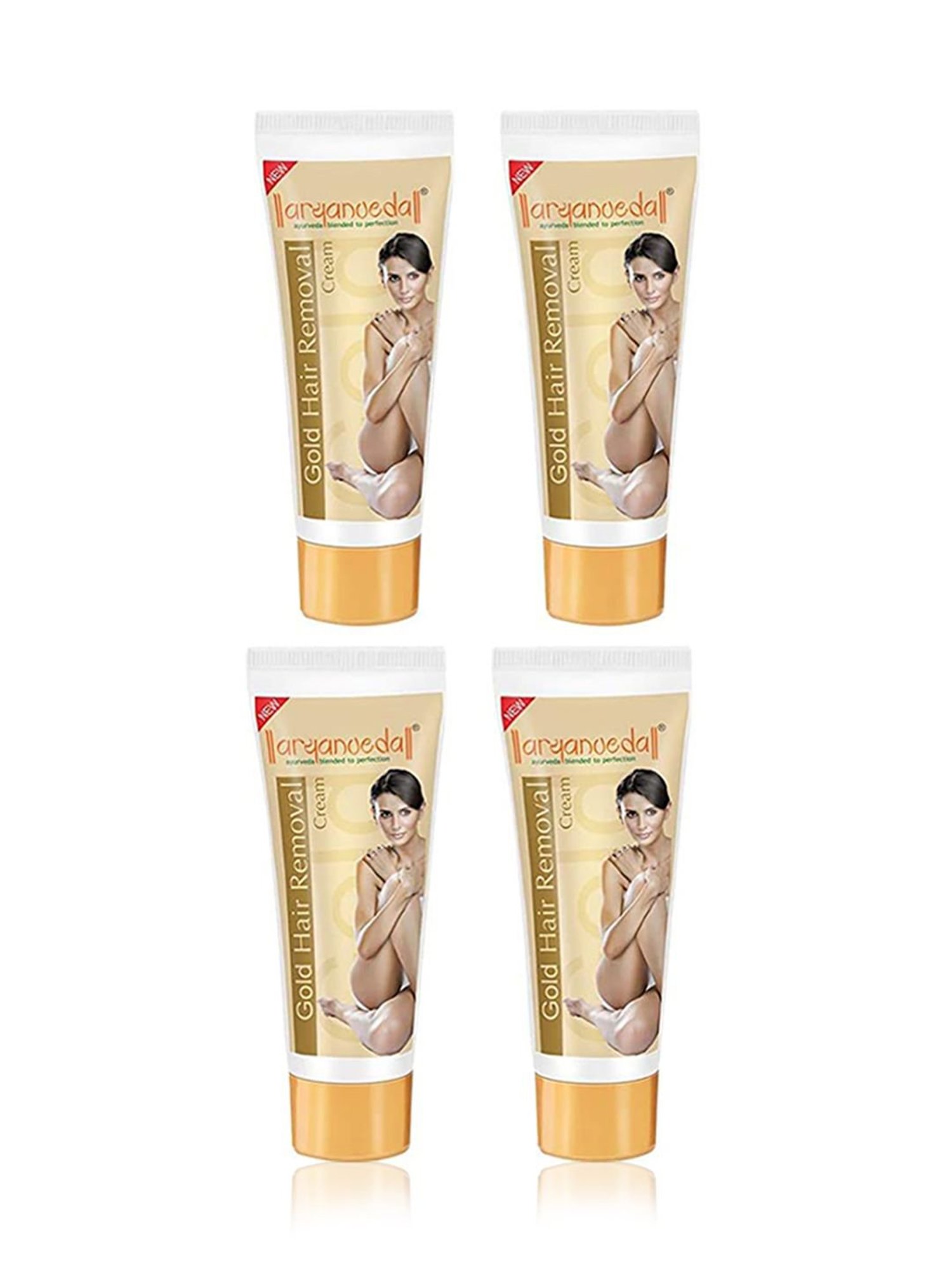 Aryanveda Gold Hair Removal Cream (Pack of 4)