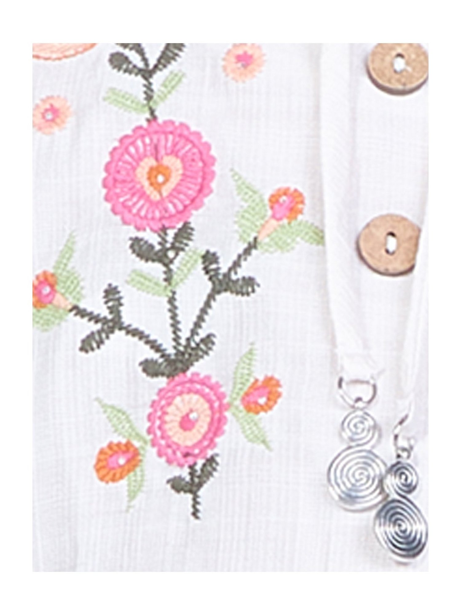 Peppermint Kids Purple & White Floral Print Top with Culottes