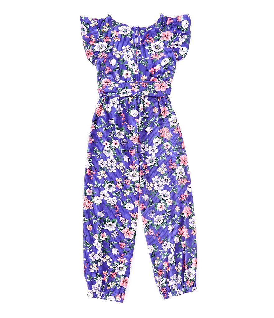 Rare Editions Little Girls 2T-6X Floral Jumpsuit