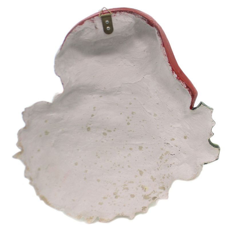 Christmas 18.5" Santa Face Wall Decor Claus Holly Glittered  -  Decorative Wall Sculptures