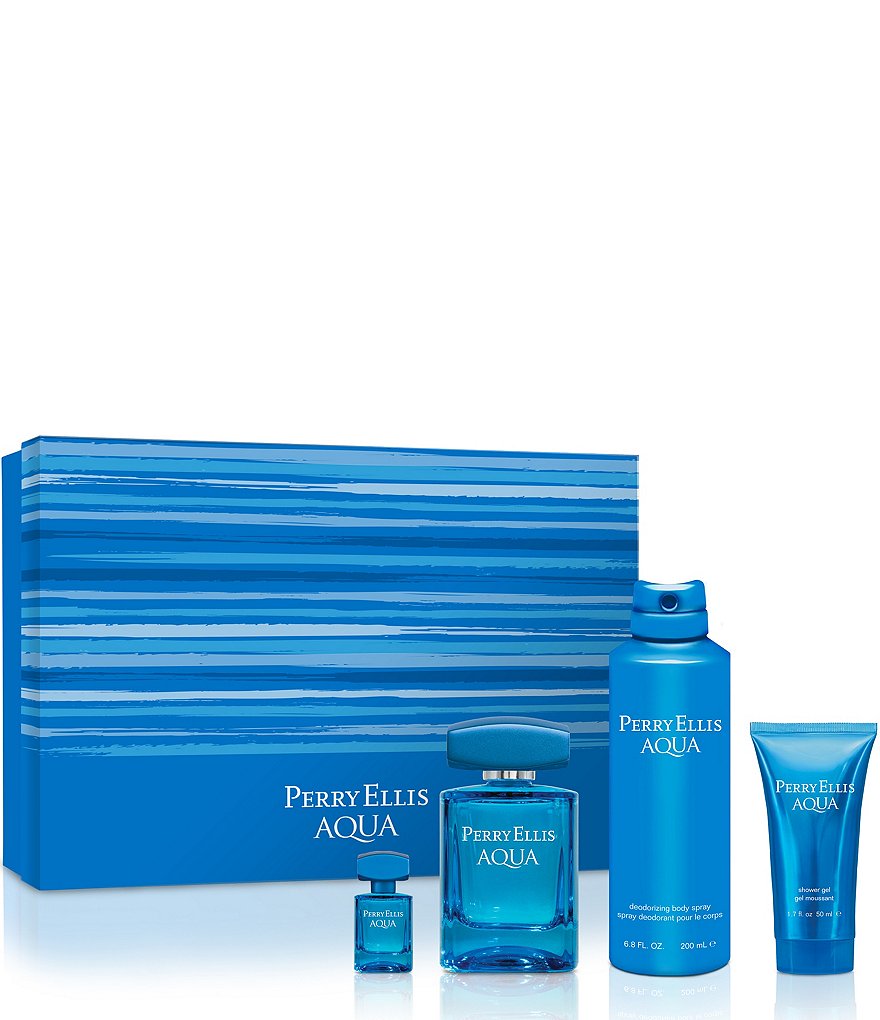 Perry Ellis Aqua 4-Piece Gift Set
