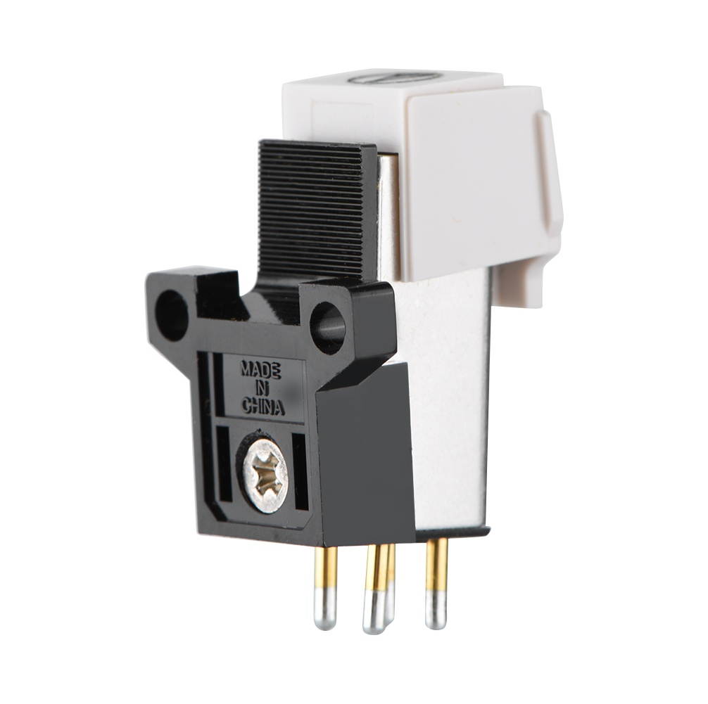 Turntable Record Player Ceramic Magnetic Cartridge LP Vinyl Stylus Needle White