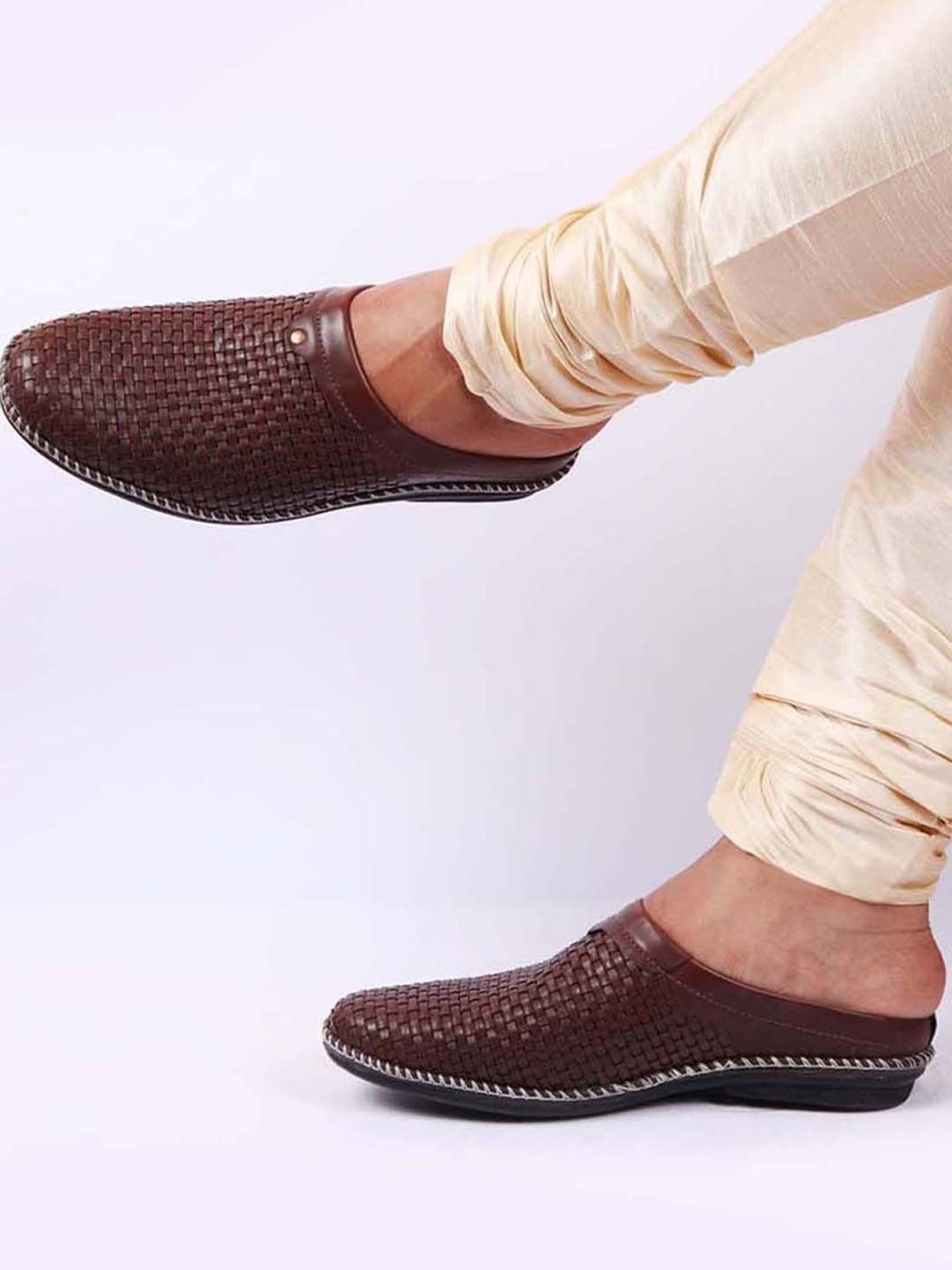 Fausto Men's Brown Mule Shoes