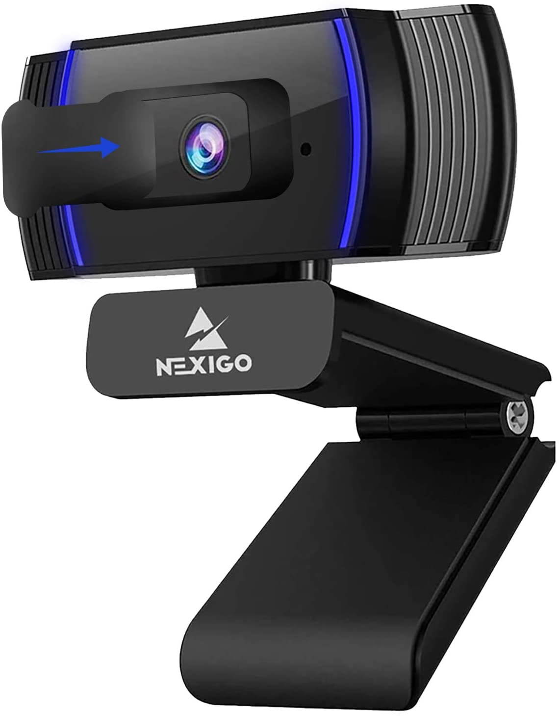 2021 AutoFocus 1080p Webcam with Stereo Microphone and Privacy Cover, NexiGo N930AF FHD USB Web Camera, for Streaming Online Class, Compatible with Zoom/Skype/Facetime/Teams, PC Mac Laptop Desktop