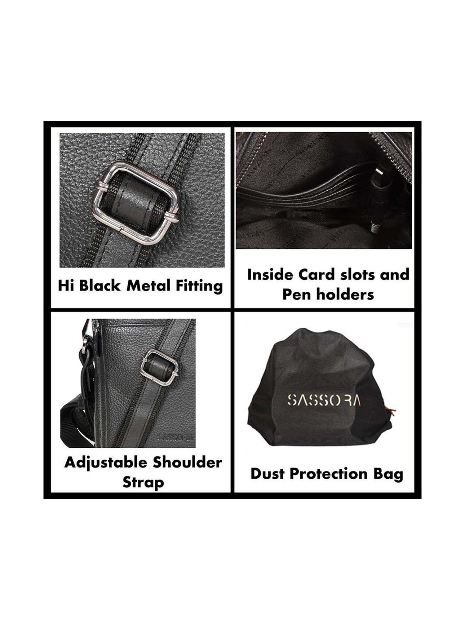 Ajile by Pantaloons Black Solid Sling Handbag