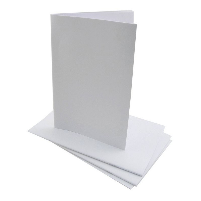10pk 5.5" x 8.5" Blank Paperback Books White - Hygloss