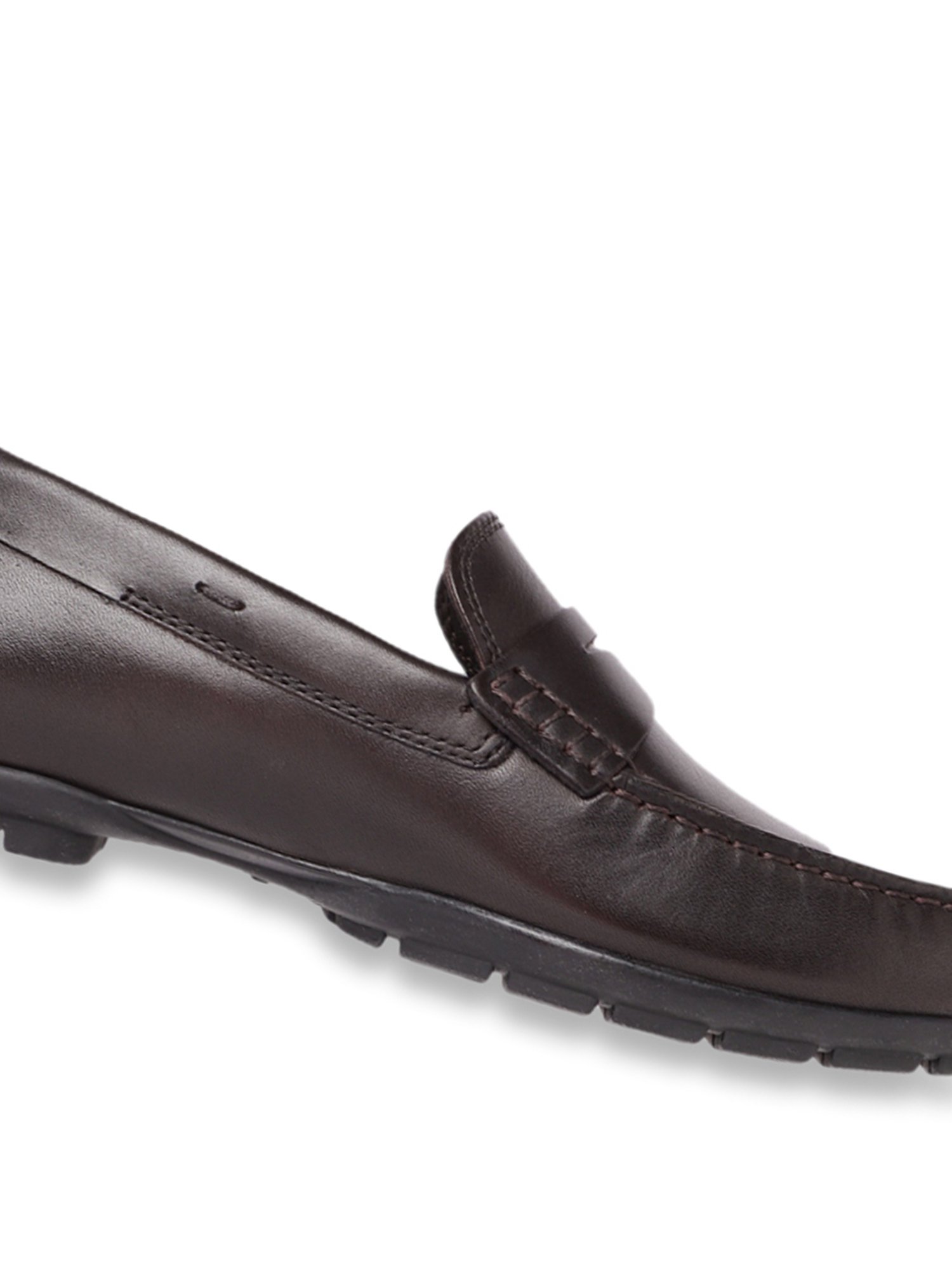 Geox Men's U Moner W 2FIT Coffee Leather Casual Loafers