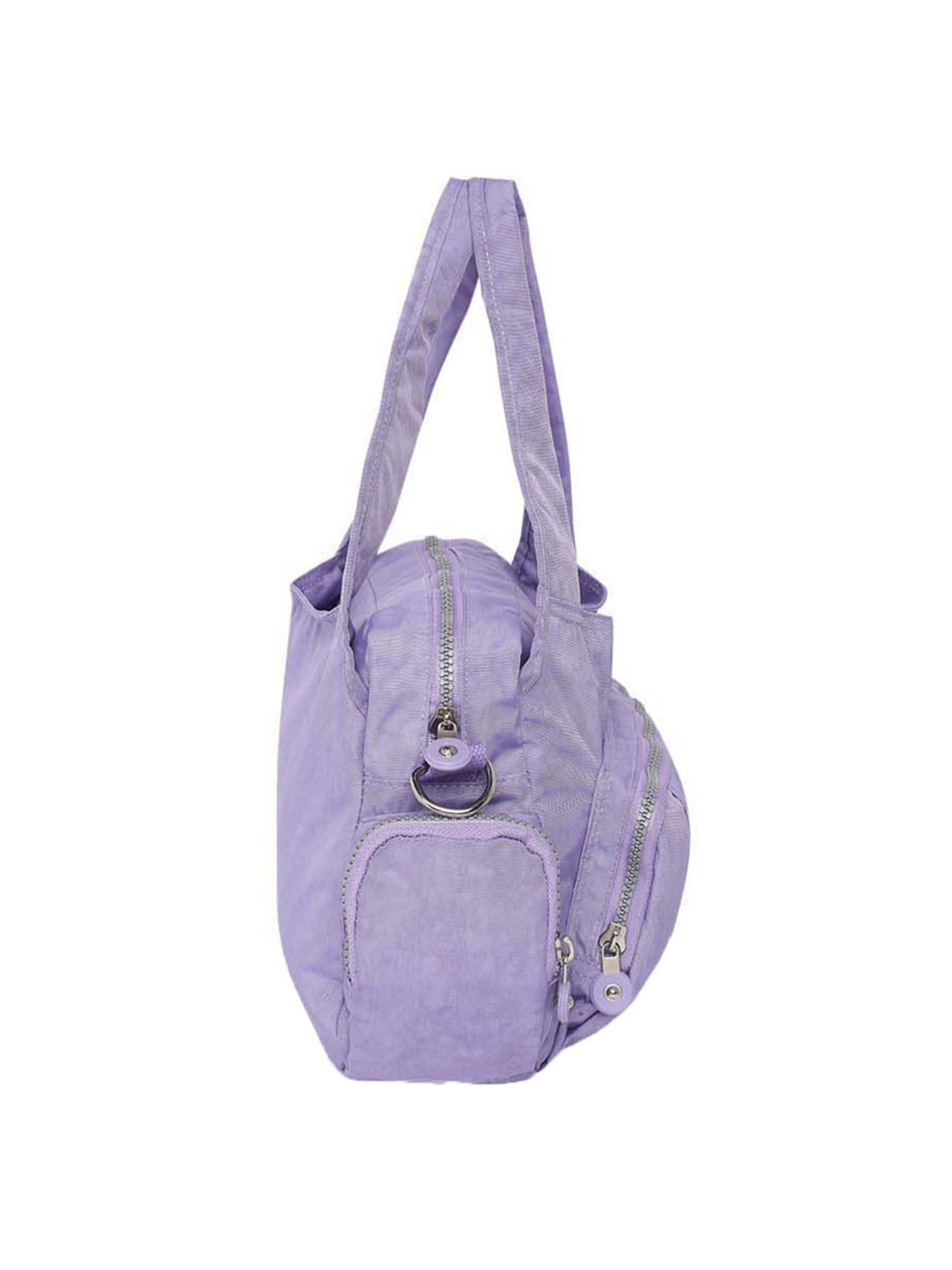 Baomi Purple Solid Medium Handbag