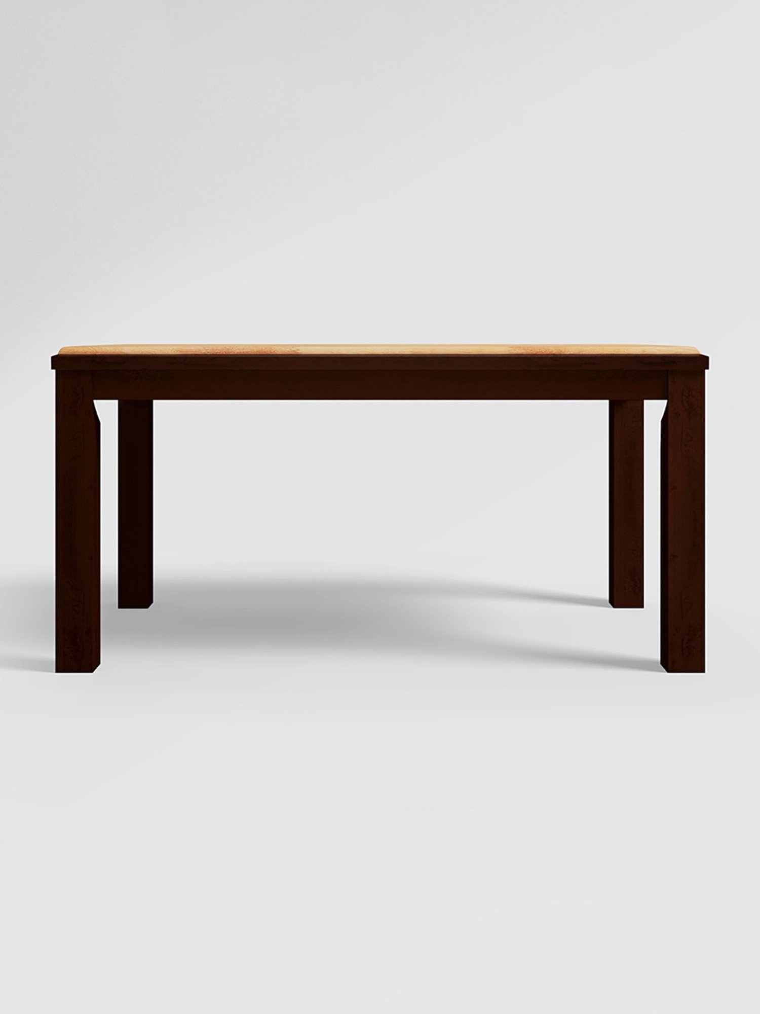 Godrej Interio Swish Brown & Cream Rubber Wood 6 Seater Rectangular Dining Table