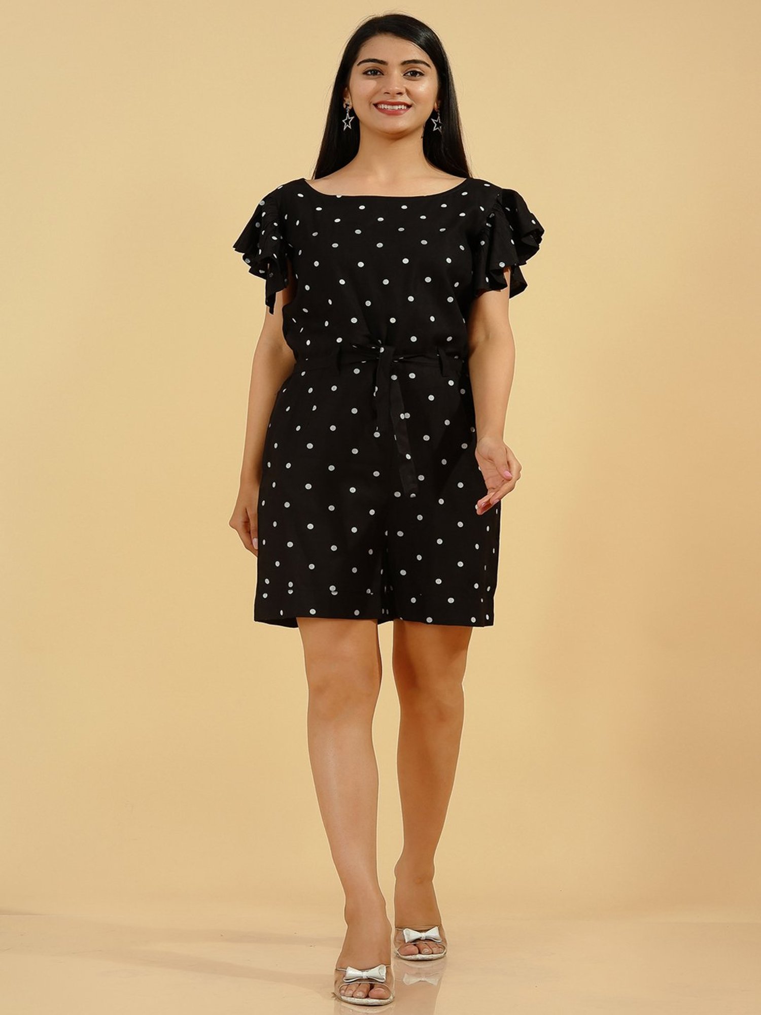 Kipek Black Polka Dots Jumpsuit