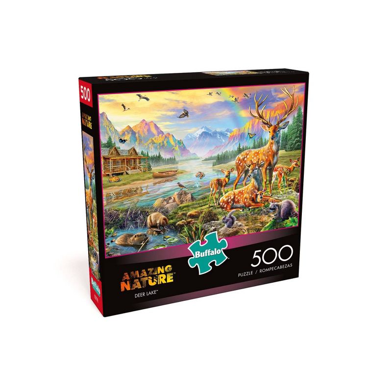 Buffalo Games Amazing Nature: Deer Lake Jigsaw Puzzle - 500pc