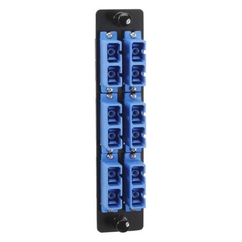 HIGH DENSITY FIBER OPTC ADPTER PANEL SC BLUE