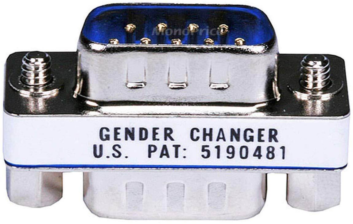 Monoprice DB9 M/M, Mini Gender Changer
