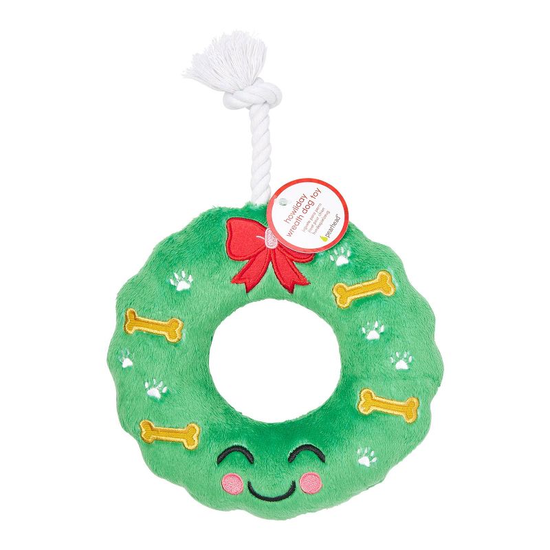 Pearhead Howliday Wreath Dog Toy
