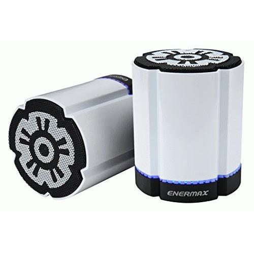 Enermax EAS02S-DBK Stereotwin Wireless LED Speaker with CSR V4.0 Chipset - Black