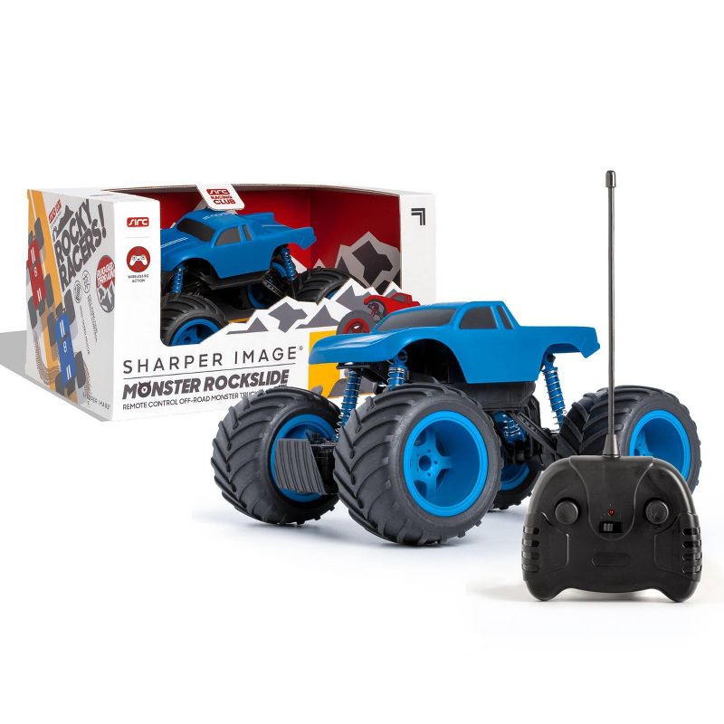 Sharper Image RC Monster Rockslide 1:24  Scale - Blue and White